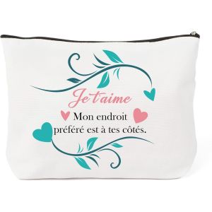 Maa-Cadeau Couple Anniversaire Femme Trousse De Toilette Voyage Cadeaux Amour Femme Cadeau Meilleure Amie Amoureux Cadeau D'amour Copine Amitié Cadeau Fete Des Grand Mere Saint Valentin Mariage Noel - Neuf