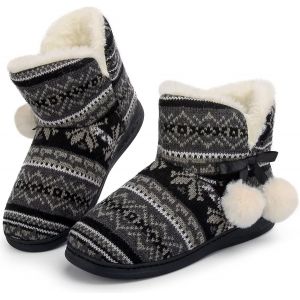 Ihkhu-Hiver Chaussons Enfant Fille Garcon Chaudes Peluche Pantoufles Antidérapants Chausson De Mousse De Mémoire - Neuf