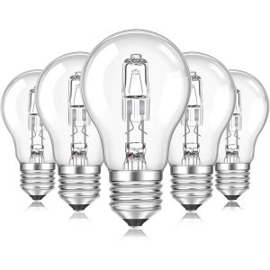 Kalanka-Ampoule E27 A55 Dimmable, Ac220-240v Blanc Chaud 2700k, Transparent Ampoule Globe E27 A55 Pour Plafonnier, Lampe De Bureau, Applique, Lampadaire, Lot De 5 - Neuf