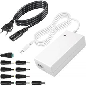 ERYI-12V 5A Adaptateur D¿Alimentation, Ac 100-240V À 12 Volt 5 Amp 4A 3A 2A 1A Transformer Pour Led Strip Light Dvr Nvr Security Cameras System Cctv Accessoires - Neuf