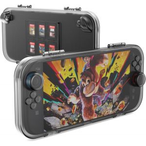 &Eacute;tui de Transport pour Nintendo Switch 2,Housse de Protection Portable avec 6 emplacements pour Cartes de Jeu,mat&eacute;riau PC Durable,Fermeture &agrave; Pression Ultra-Fine,Coque Rigide de Voyage pour - Neuf