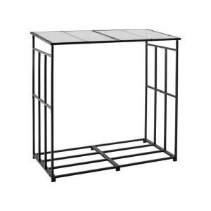 Support À Bois De Chauffage Intérieur-Duoku-Porte-Bûches Incurvé 450 X 315 X 415 Mm-Avec Sac En Toile-Capacité De Charge 18,1 Kg - Neuf