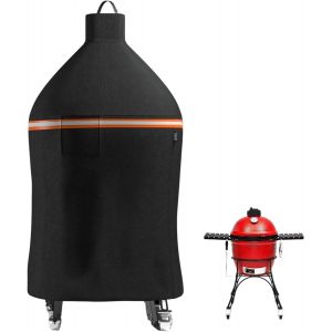 Ulteronixshop-Housse de protection pour barbecue au charbon de bois d'ext&eacute;rieur 420D robuste avec boucle coupe-vent et trou de ventilation, compatible avec le barbecue &agrave; charbon et fumoir Kamado Joe - Neuf