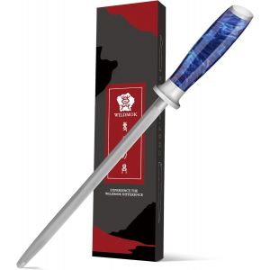 23 Cm Aiguillon De Couteaux, Canne De Pointeur De Couteau Professionnel En Acier En Carbone En Diamant, À La Maison Ou Au Chef De Chasse (Manche En Résine Verte) - Neuf