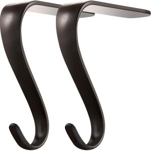 Porte-bas de Noël en métal manteau bas cintres étagère cheminée guirlande manteau poignées ensemble - Neuf
