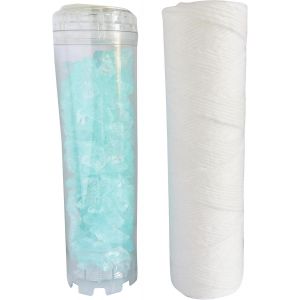 VornixorSarlshop105010 - Kit Performance - Lot de 2 cartouches : 1 filtrante bobin&eacute;e et 1 pour filtrer les impuret&eacute;s contenues dans l&iquest;eau. Pour bol de taille standard 10"- Dur&eacute;e de la cartouche 12 mo - Neuf