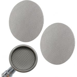KAL-Puck Tamis De 58,5 Mm -Lot De 2 Filtres À Café Frittés -Pour Porte-Filtre À Expresso -Accessoires : 1,7 Mm -Épaisseur : 150 ¿m -En Acier Inoxydable 316 -Réutilisables - Neuf