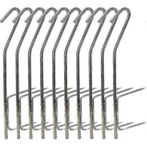 10 Pcs Hame&ccedil;ons &agrave; encensCrochets &agrave; poisson fumant pour fumeurs de barbecue - Neuf