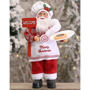 Seafeel Ornament Père Noël Doll Stand Pour La Décoration De Noël - Neuf