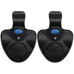 Lot De 2 Alarmes De P&ecirc;che &Agrave; Led Avec Son &iquest; Sonnette &Eacute;lectronique Portable Pour Cannes &Agrave; P&ecirc;che, Indicateur De P&ecirc;che De Nuit, Durable Et L&eacute;g&egrave;re - Neuf