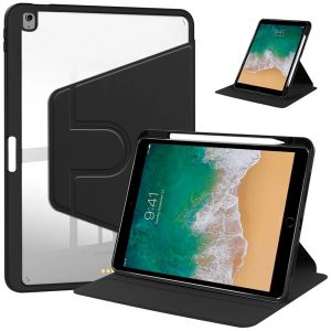 Coque pour iPad Air 3 10,5'' / iPad Pro 10,5'' - Protection Rotation 360 avec Porte-Stylet - Noir - E.F.Connection - Neuf