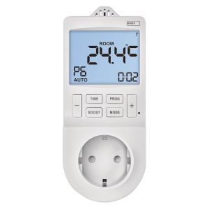 Thermostat 2 en 1 et minuterie, r&eacute;gulateur num&eacute;rique de temp&eacute;rature ambiante et Prise de minuterie pour Chauffage et Refroidissement, radiateur, Chauffage Infrarouge, Aquarium, Terrarium, Serre - Neuf