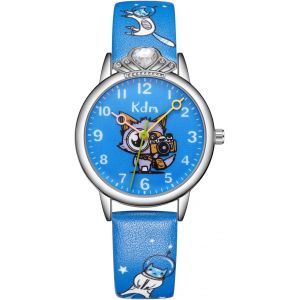 Ytseazn-Montre Enfant Ensemble Montre Et Bracelets,Montre Fille Analogique Montre Apprentissage Etanche Quartz Montres Enfant Aiguille Cuir Montre Pedagogique Fille Garçon,Cadeaux Enfant 3-12 Ans - Neuf