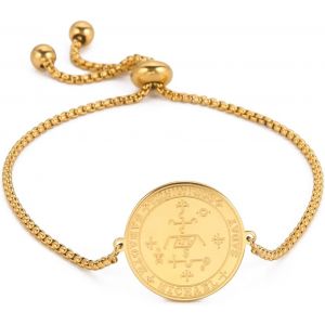 Eryi-Sceau Du 7ème Archange Michael Bracelet Pour Femme Sceau Des Sept Archanges Talisman Saint Michel Amulette En Acier Inoxydable Bijoux Païens - Neuf