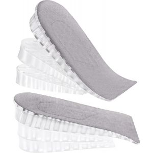 2 Paires De Talon Ascenseur Semelles, Invisible En Silicone Semelles, 3-Couche Talon Semelles De Soutien, Plaquettes De Frein - Neuf