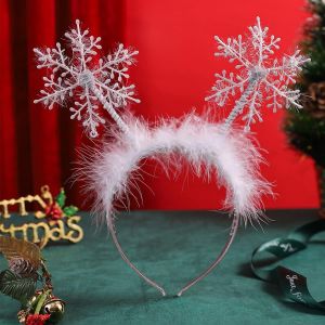 Tzf-2pcs Deguisement Enfant Fille, 3 Couche Femme Ballet Tutu Tulle, Tutu Danse Femme Blanc, Jupe De Ballet Femme Avec Bandeau Flocon De Neige, Pour Noël Carnaval Halloween Fête Thème - Neuf