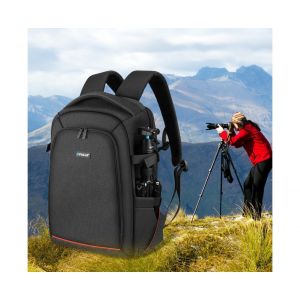 Sac &agrave; dos noir pour appareil photo avec poche pour ordinateur portable 15,6 pouces et housse de pluie &iquest; 31 x 15 x 45 cm, 899 g - Neuf