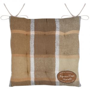 Galette De Chaise &Agrave; Carreaux Chalet - Neuf