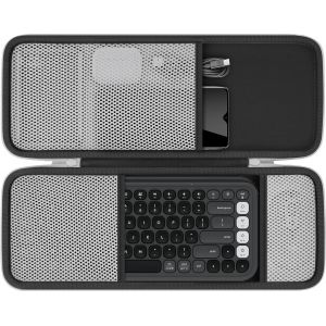 MEVRONISSHOP-Coque rigide compatible avec Logitech POP ICON Combo, clavier et souris Bluetooth (&eacute;tui blanc graphite) - Neuf