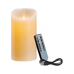 Bougies LED,bougies sans flamme vacillante,bougie rechargeable,bougies en cire v&eacute;ritable avec t&eacute;l&eacute;commande - Neuf