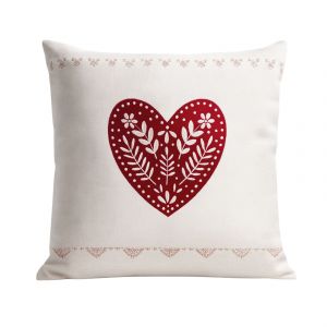 Coussin Montagne C?ur Rouge - Neuf