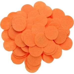 Mevronisshop-200pcs Rond Feutre Cercles Doux &Eacute;pais Pour Artisanat 1 3/16 Pouce Feutre Tampons Pour Diy Couture Artisanat Orange Couleur - Neuf