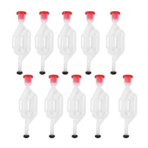 10Pcs Fermentation Clapet Anti-retour Étanchéité à l'eau Sas Maison fabrication Soupape d'échappement Fermenteur Levure Homebrew Outils - Neuf