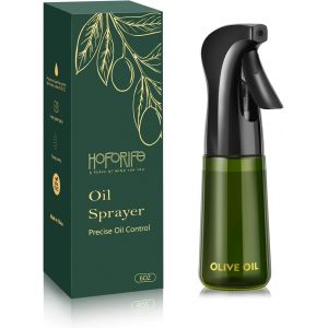 Eryi-Flacon Pulvérisateur D'huile D'olive En Verre De 170,1 G Pour La Cuisine, Flacon Distributeur D'huile Avec Contrôle Des Portions Pour Cuisine (Bouteille Verte, Blocage De La Lumière) - Neuf