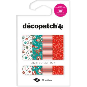 D&eacute;copatch TD873C Halloween Pochette 4 feuilles assorties de papier imprim&eacute; Effet Foil Dorure &agrave; Chaud Effet m&eacute;tallis&eacute; Customiser Moderniser DIY et Loisirs Cr&eacute;atifs 30x40 cm - Neuf