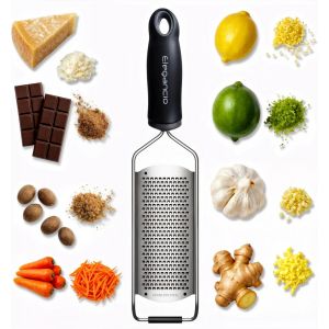 R&acirc;pe Manuelle En Acier Inoxydable-R&acirc;pe &Agrave; Fromage-R&acirc;pe &Agrave; Parmesan-R&acirc;pe Fine-R&acirc;pe &Agrave; Gingembre-Noix De Muscade-R&acirc;pe Multifonction-Zesteur De Citron Avec Couvercle De Protection Et.[R44] - Neuf
