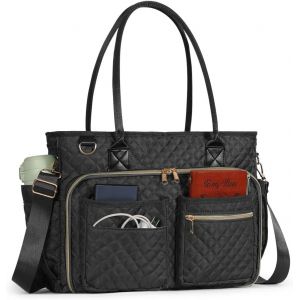 acdsgd-Sacoche pour Ordinateur, Grand Sac Fourre-tout, Sac &agrave; Main pour Ordinateur Portable avec Poches Isol&eacute;es, Imperm&eacute;able pour Travail Affaires le Bureau, I'&eacute;cole - Neuf