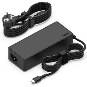 LORANKA-Hafiuege 100W USB-C Charger USB C Charger Compatible with Macbook Pro/Air, Lenovo ThinkPad/Yoga, ASUS, HP, Huawei, Acer Laptop - Neuf