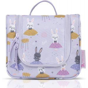 Nzqaf-Trousse De Toilette Pour Enfants/Bébé, Sans Pfc, Déperlant, À Suspendre (Lilas - Ballerine) - Neuf