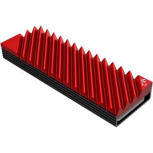M.2 2280 Refroidisseur Ssd En Aluminium M.2 Avec Tampon Thermique En Silicone Pour Pc/Ps5 (Rouge).[S326] - Neuf