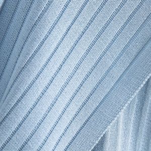 Robe De Soirée Portefeuille En Cachemire Bleu Ciel - Neuf