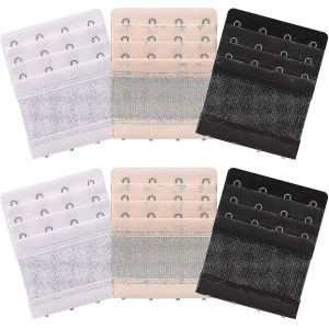 6 Pièces Femmes Doux Confortable Élastique Soutien-Gorge Rallonges Soutien-Gorge Sangle D'extension 4 Crochet 3 Rangée Dame Soutien-Gorge Rallonge Soutien-Gorge Band-Yuhao - Neuf