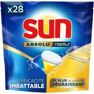 KALANKA-Pastilles Lave-Vaisselle Absolu Tout-en-1 Dégraissant - 28 capsules - tablettes imbattables sur les taches tenaces - 2x plus efficace - Neuf