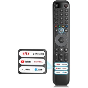 Universelle-Telecommande-pour-TCL-Smart-TV, Vocale T&iquest;&iquest;l&iquest;&iquest;commande Commande pour TCL Google/Android TV - Neuf