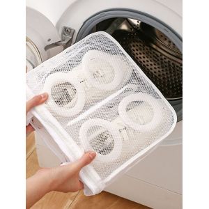 Sac De Nettoyage Pour Chaussures, Sac À Linge En Maille Pour Machine À Laver-Générique - Neuf