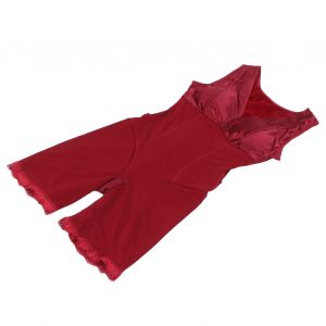Sous-Vetements Gainants Pour Femmes, Maintien Au Chaud, Doux Pour La Peau, Respirant, Raffermissant La Taille Et Le Ventre (Rouge Jujube) Xxl - Neuf