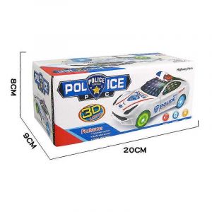Dancing Deformation Rotating Universal Police Car Electric Stunt Car With Lights Automatically Open the Door Boy Childrens Toys-UN - Neuf