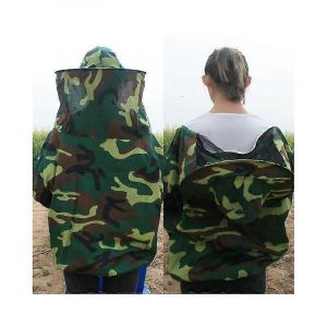 Pack Bee Guard Mesh Veste &Agrave; Capuche R&eacute;sistante Aux Mouches Insect Coat Mesh Full Face Garden Moustiquaire,Camouflage - Neuf