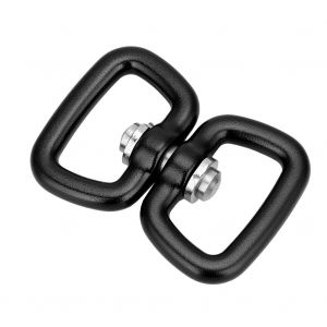 Adaptateur De Boucle Pivotante Rotative De Connexion De Porte-CléS En Alliage D'aluminium ExtéRieur Noir - Neuf