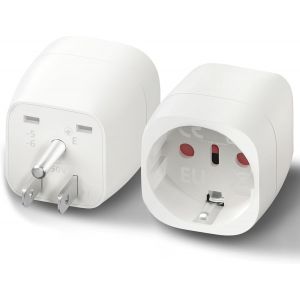 JGD-2 Pi&egrave;ces Adaptateur Prise USA, Adaptateur France vers USA, Adaptateur Prise Canada, Adaptateur Prise Americaine Adaptateur Prise Canada, Mexique, Tha&iuml;lande - Neuf