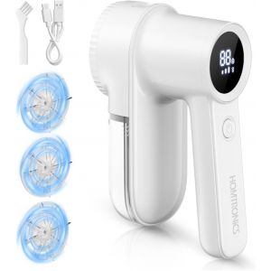 JGD-Anti Bouloche &Eacute;lectrique, [&Eacute;cran LED] Rasoir &Eacute;lectrique &agrave; Bouloches, Type-C,Rasoir Anti Bouloche, 3 Lames Rempla&ccedil;ables,3 Vitesses R&eacute;glables,pour Laine V&ecirc;tements Canap&eacute;s Couvertures - Neuf