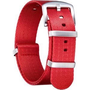 Bracelet De Montre En Nylon Balistique Militaire Remplacement Bracelet Montre Tressé Avec Noir/Argent Boucle En Acier Hommes Femmes 20 Couleurs 18mm 20mm 22mm 24mm (Version De Mise À Niveau).[U2394] - Neuf