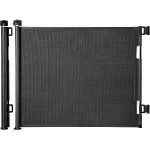 Barrière De Sécurité Escalier Rétractable Pour Bébés Et Chiens(0 À 180 Cm),Barriere De Securite Enroulable Pour Escaliers Enfant Ou Animaux De Compagnie,Pour Les Escaliers/Portes/Couloirs,Noir - Neuf