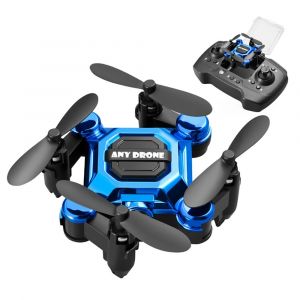 K04 Mini Wifi Fpv Avec Cam&eacute;ra Hd, Stockage Int&eacute;gr&eacute;, Mode De Maintien D'altitude, Grille, Protection Compl&egrave;te, Cadeau Pour Enfant, Lumi&egrave;re Led, Jouets Rc De Poche, Drone Quadricopt&egrave;re Rtf - Neuf