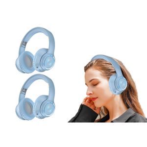 Casque Bluetooth sans fil avec r&eacute;duction de bruit, format circum-aural - Lot de 2 - Neuf