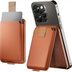 SJZG-Portefeuille Avec Support Magsafe Pour 6 Porteurs De Cartes, Porte Carte Magsafe, Magsafe Wallet, Wallet Magsafe, Marron - Neuf